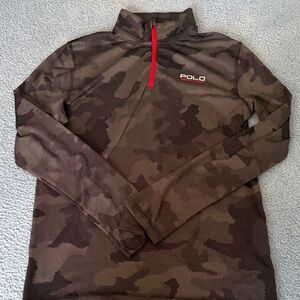 Ralph Lauren Polo Sport Black Performance Top with White Logo